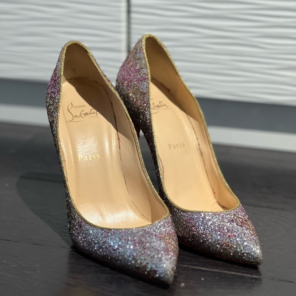 Christian Louboutin Pigale Follie Glitter Size 39